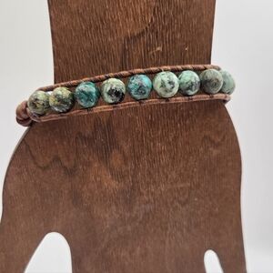 925 Chan Luu Speckled Jasper Leather Bracelet